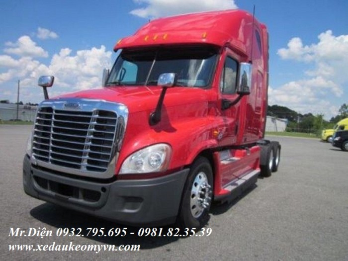 Xe đầu kéo Cascadia 2 giường 2013, thông tin về xe Freighliner cascadia 2013,xe đầu kéo mỹ 0 giường Freightliner