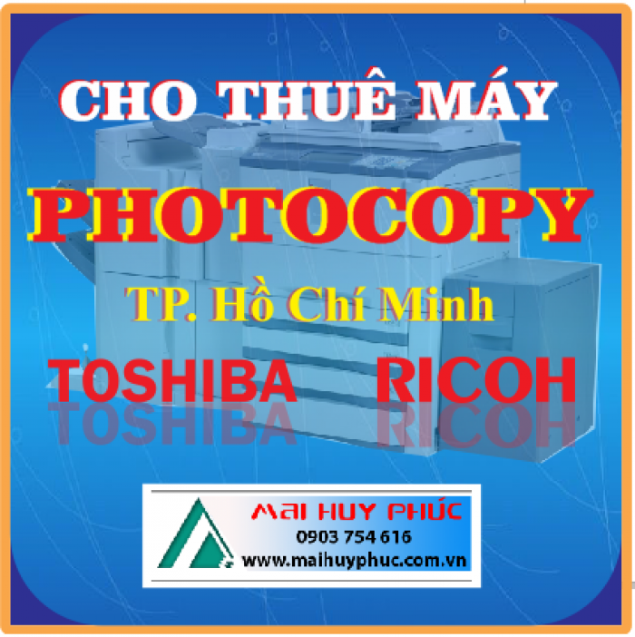 Cho thuê máy photocopy, thuê máy photocopy giá rẻ, thuê máy photocopy TPHCM