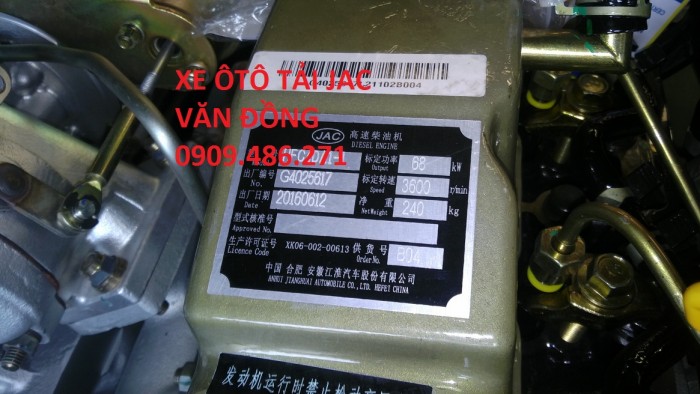 Xe tải jac 2t4 sài gòn giá tốt,động cơ mạnh mẽ,bảo hành 3 năm