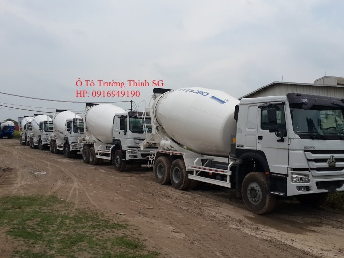 Xe trộn bê tông Howo 3 chân máy 336hp 10m3 đời 2016 0