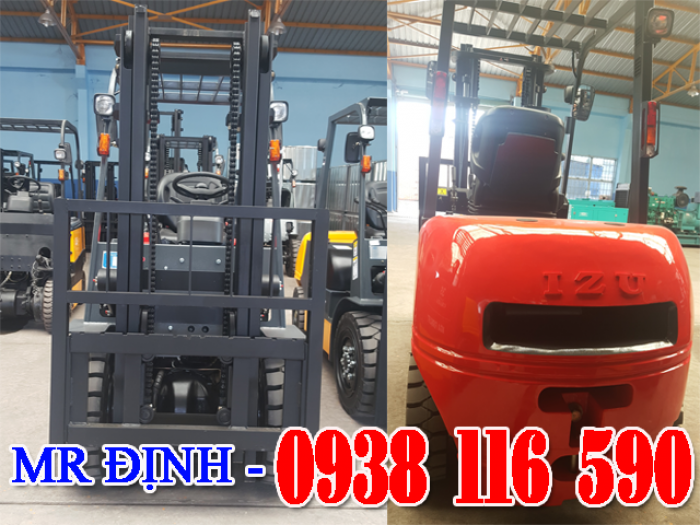 Bán xe nâng dầu IZU JAPAN 3 tấn, hàng có sẵn – giá tốt