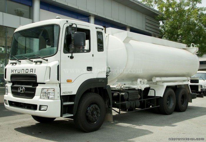 Đại lý HuynDai - Xe bồn Hyundai 18 khối chở xăng dầu HD260 giá rẻ.