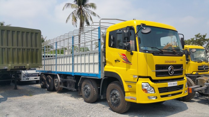 Bán xe dongfeng 5 chân 25 tấn thùng mui bạt nhập khẩu nguyên con