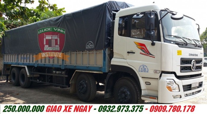 Bán xe dongfeng 4 chân 18 tấn nhập khẩu nguyên con trả góp giá rẻ