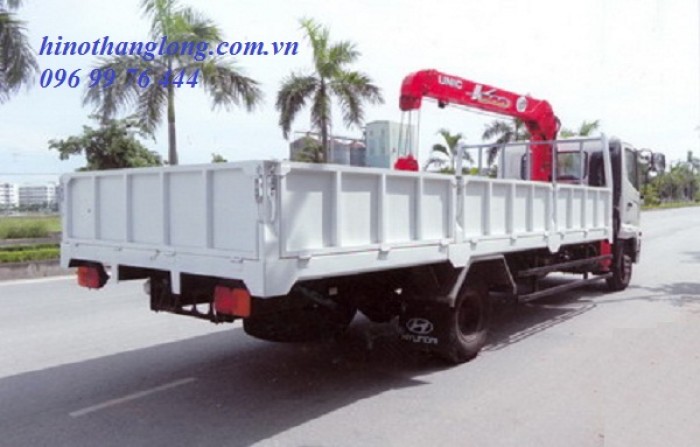 Xe hino gắn cẩu unic 3 tấn