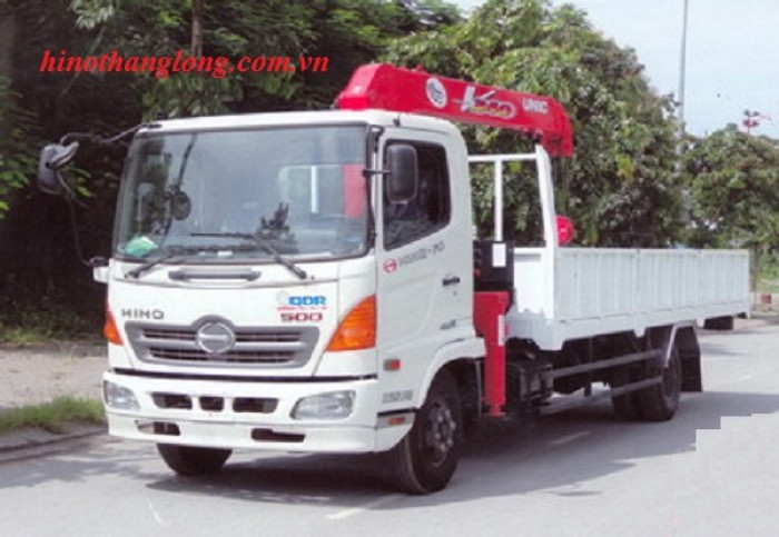 Xe hino gắn cẩu unic 3 tấn