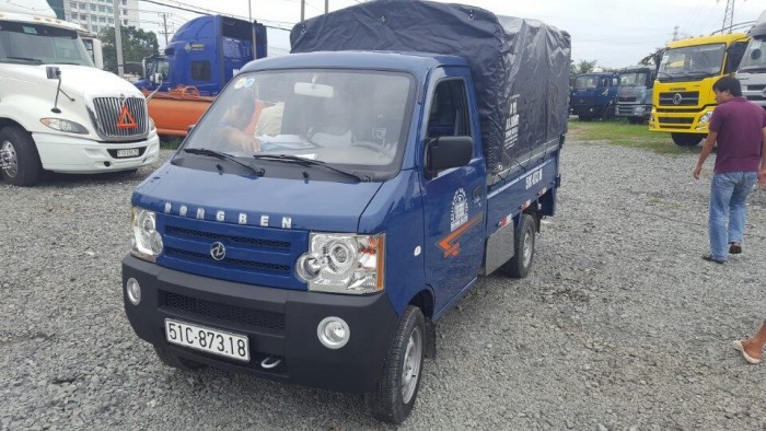 Xe tải dong ben 870 kg thùng mui bạt giá rẻ