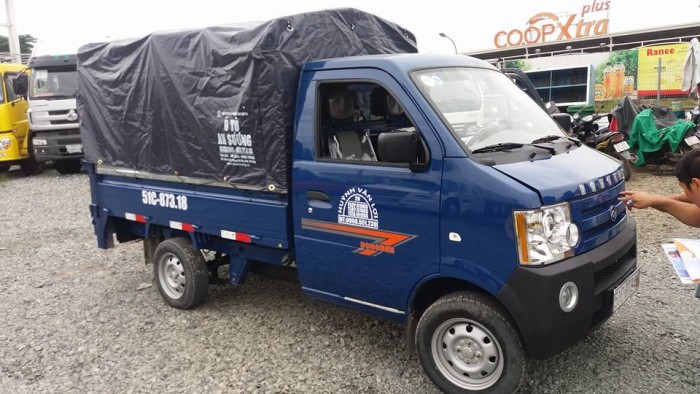 Xe tải dong ben 870 kg thùng mui bạt giá rẻ