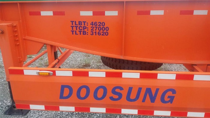 Romooc Xương Doosung 3 Trục 32T8 GIÁ TỐT NHẤT TP HCM