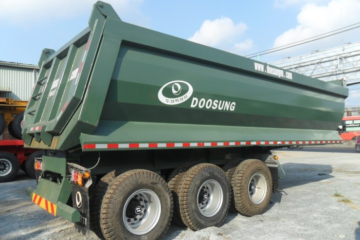 Lô Rơ Moóc ben doosung nhập khẩu mới về, tải trọng trên 30 tấn