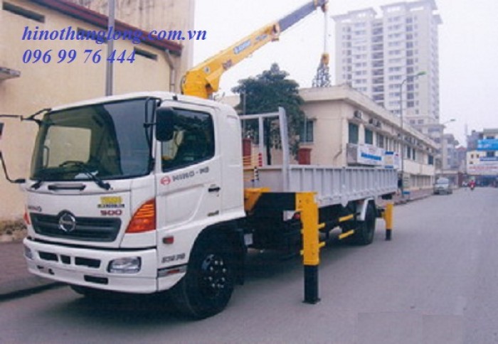 Xe tải hino 8 tấn gắn cẩu soosan 5 tấn