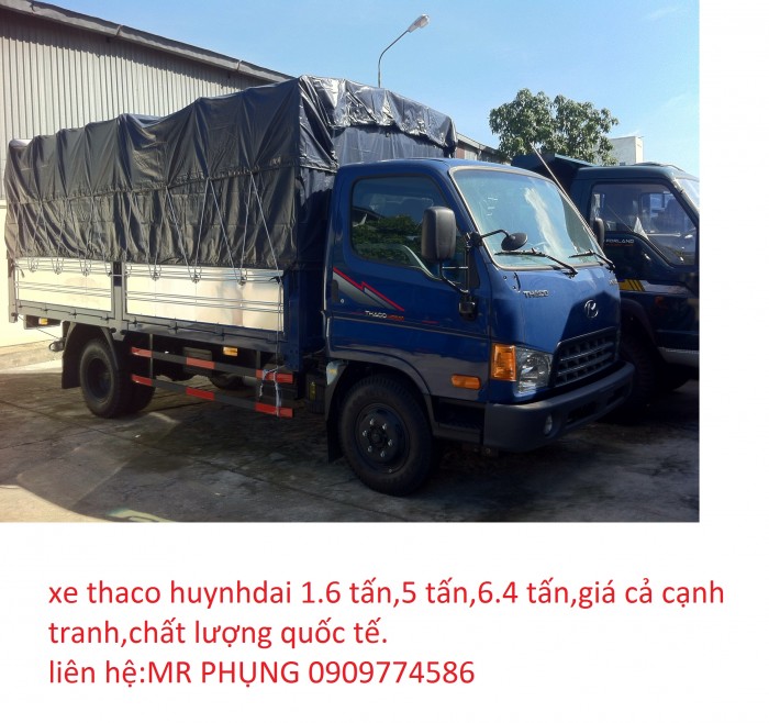 Bán xe Hyundai Mighty HD65, HD72 nâng tải 5 tấn 6,4 tấn, hỗ trợ mua qua ngân hàng
