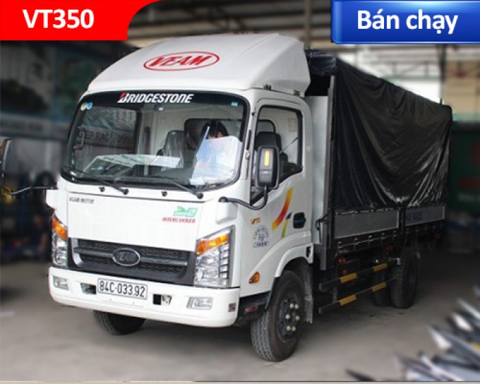 Xe tải VEAM 3T5 VT350, trả góp lãi suất thấp, giao xe nhanh chạy hàng dịp Tết.