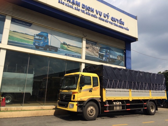 Xe tải 9,3 tấn Thaco Auman C160 tải trọng 9 tấn thùng dài 7.4m. Xe tải 9,3 tấn động cơ cumins của mỹ