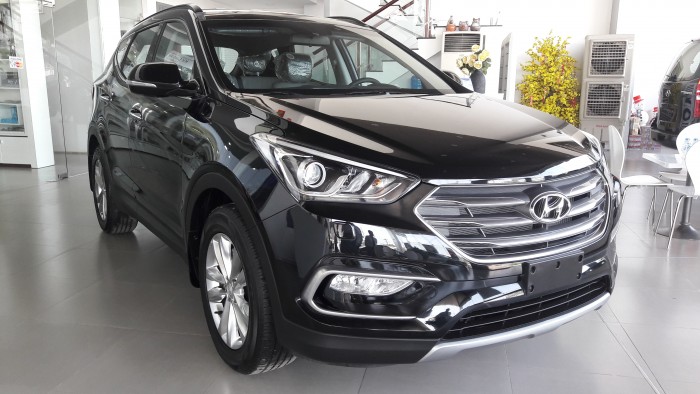 Bán Hyundai Santa fe đen xăng thường, giá tốt nhất thị trường miền nam, tặng 1 năm bảo hiểm thân xe