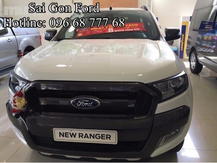 Ford Ranger Wildtrak 2.0L 4x4 AT, Chỉ cần trả trước 176 triệu, giao xe ngay, lãi suất cực thấp