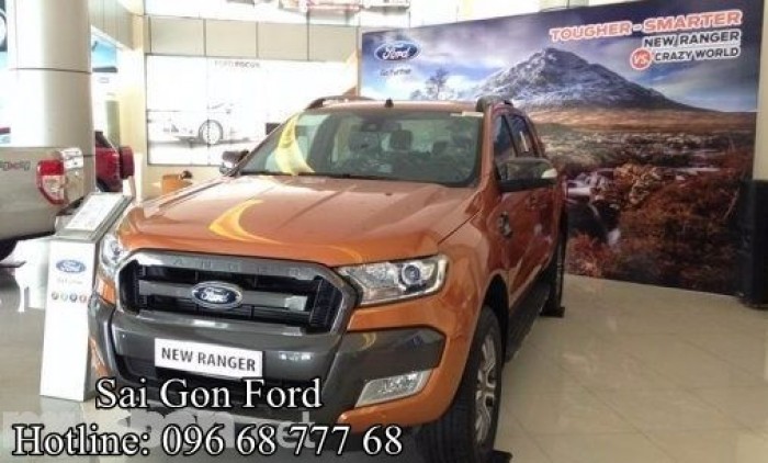 Ford Ranger Wildtrak 2.0L, đủ màu, trả trước 157 triệu, giao xe ngay