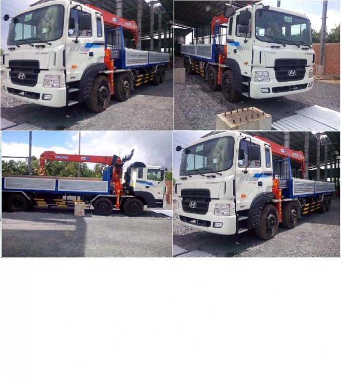 HD320 gắn cẩu  7 tấn