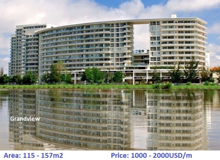 Bán căn hộ Grandview vòng cung Phú Mỹ Hưng 147m2, giá 5 tỷ 200 triệu sổ hồng