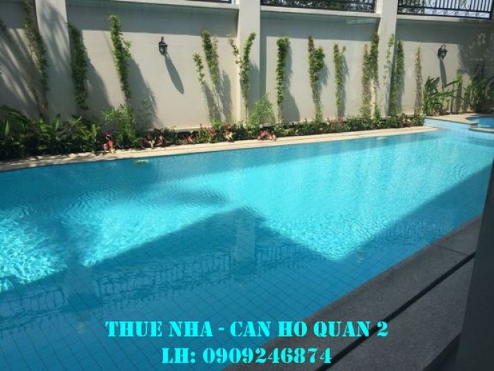 Cho thuê villa An Phú, DT 8x20, trệt 2 lầu, sân thượng, hồ bơi, 4pn. Giá 60tr/th