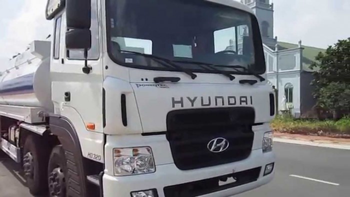 Xe bồn Hyundai thể tích 22m3 HD320 chở xăng dầu, cho vay và trả góp lãi suất thấp