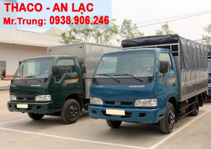 XE TẢI KIA THACO K165s tải trọng 2T4 được phép lưu thông vào tp