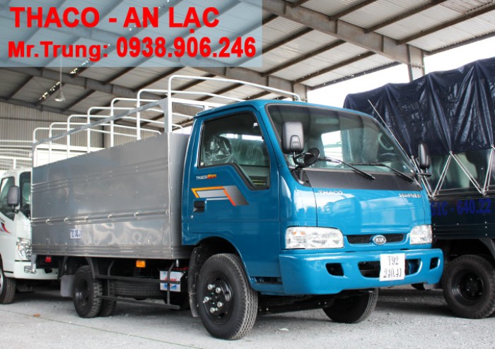 XE TẢI KIA THACO K165s tải trọng 2T4 được phép lưu thông vào tp
