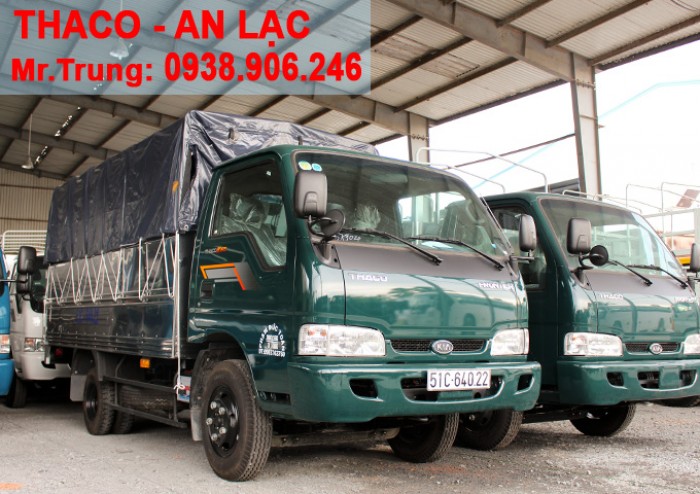 XE TẢI KIA THACO K165s tải trọng 2T4 được phép lưu thông vào tp