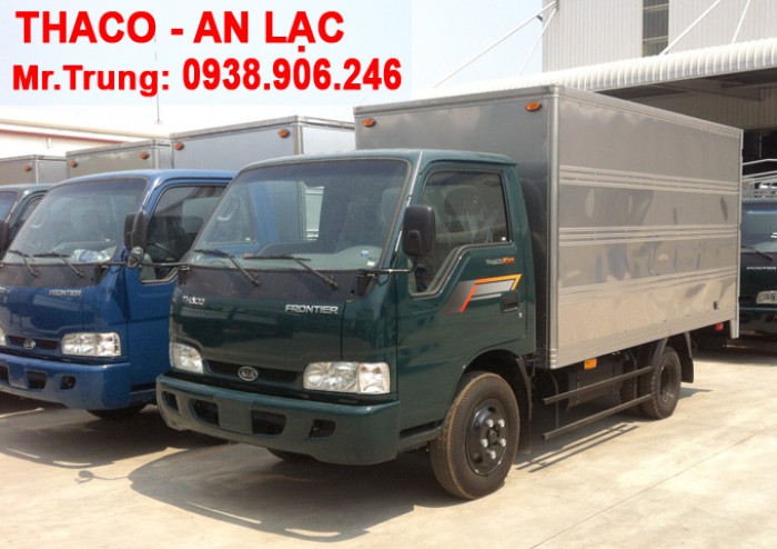 XE TẢI KIA THACO K165s tải trọng 2T4 được phép lưu thông vào tp