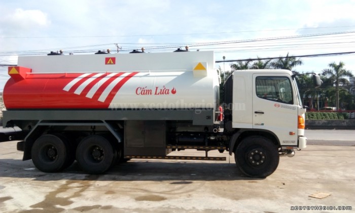 Bán xe tải Hino FM8JNSA bồn chở dầu tổng tải 24 tấn, giao xe Toàn Quốc