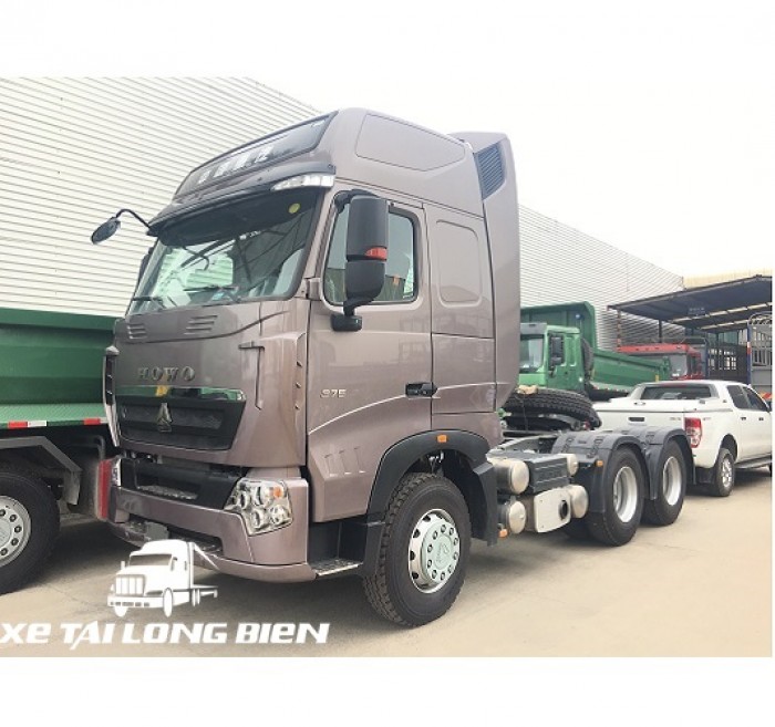 Xe Đầu Kéo HOWO 2 Cầu 375HP Cầu Láp Man (Cầu Man)