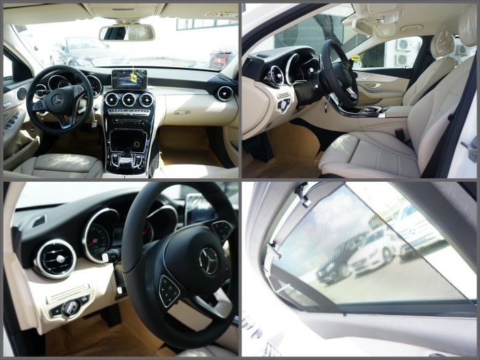 Mercedes C200 C250 Trắng-Kem vay NH 80% giá xe lãi suất ưu bao duyệt hồ sơ hỗ trợ 30% trc bạ
