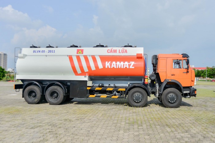 Xe bồn Kamaz 23m3 (Bồn sát) | Kamaz bồn xăng dầu |  #Kamaz6540bonxang dau