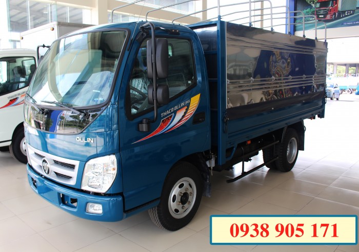 Xe tải thaco ollin345 -  2 tần 4, xe tải ollin 2 tấn 4, ollin2,4 tấn, tặng 100% thuế trước bạ