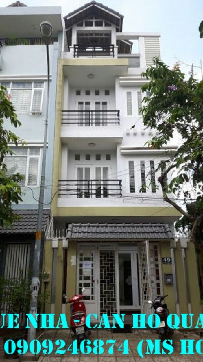 Cho thuê nhà phố Bình An, 5x25m, trệt 3 lầu, 6PN;nhà đẹp.Giá 30 tr/tháng.