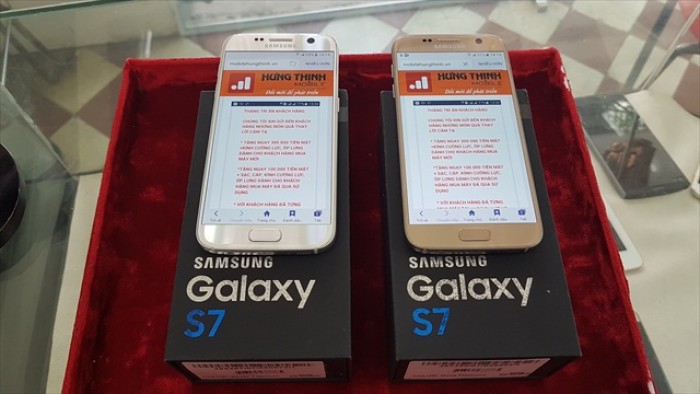 Samsung Galaxy S7 2 sim G930FD  bản 32GB có 3 mầu Gold, Sliver Saphia ,Black Onyx,hàng xách tay ĐẸP 99% ,phụ kiện nguyên hộp.0