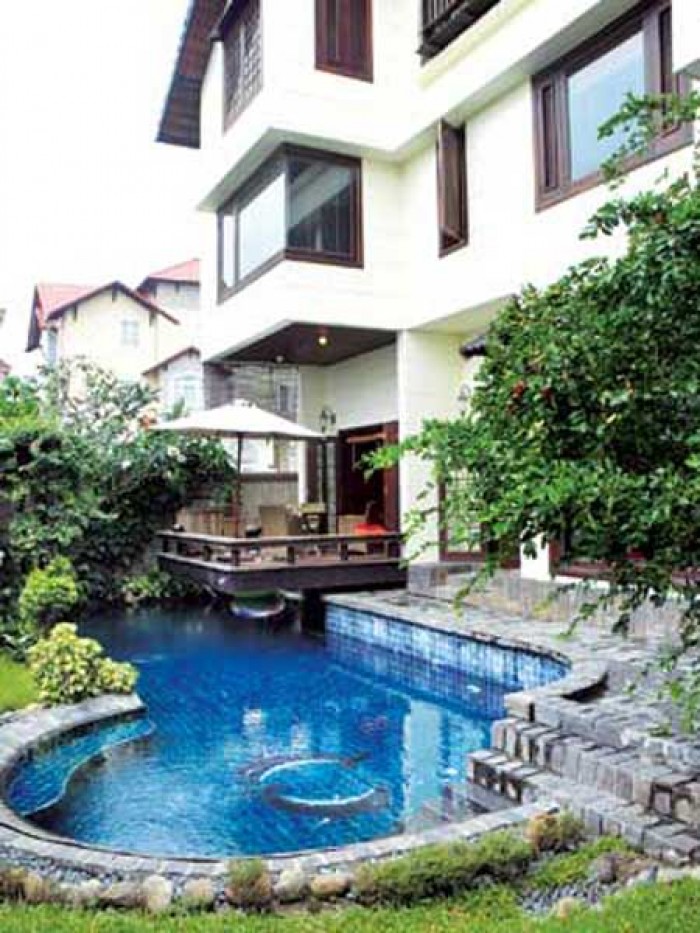 Biệt thự có hồ bơi Trần Quốc Thảo Q3, nhà đẹp kiến trúc hiện đại.