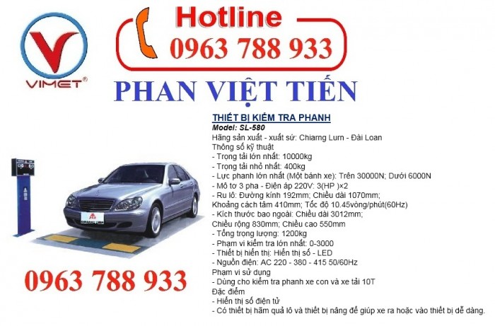 Thiết bị kiểm tra PHANH SL-580