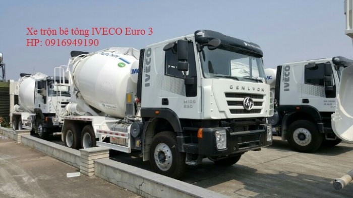 Xe trộn bê tông hongyan iveco 7m3 bồn trộn cimc 2