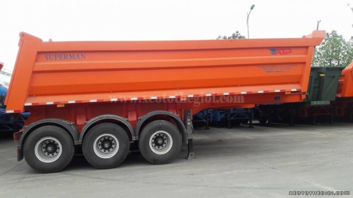 Sơmi rơ móoc ben ATP Superman 31 tấn thùng 25 khối (m3), Rơ mooc tải tự đổ ATP