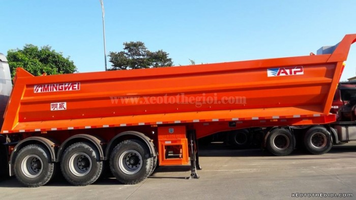 Sơmi rơ móoc ben ATP Superman 31 tấn thùng 25 khối (m3), Rơ mooc tải tự đổ ATP
