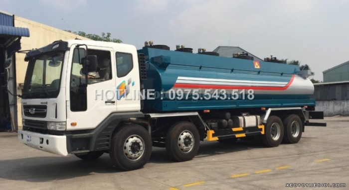 Bán xe Daewoo K7CEF chứa 16 m3 chở xăng , giá rẻ cạnh tranh