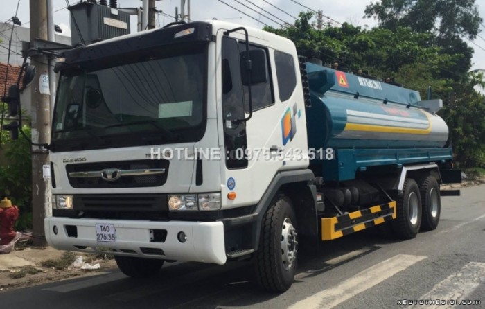 Bán xe Daewoo K7CEF chứa 16 m3 chở xăng , giá rẻ cạnh tranh