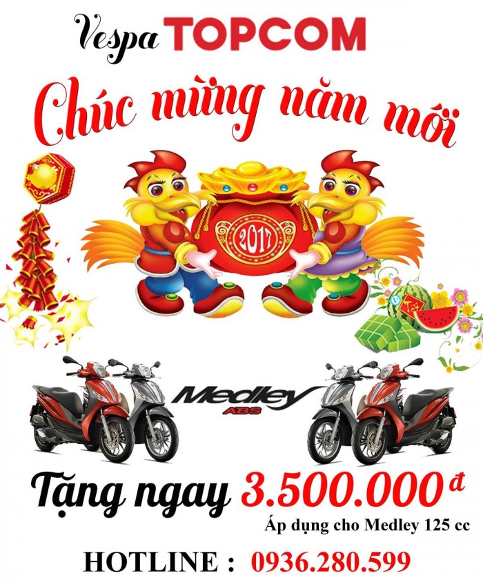 Piaggio Medley Abs cửa hàng quận 3  Ưu Đãi Thuế Trước Bạ