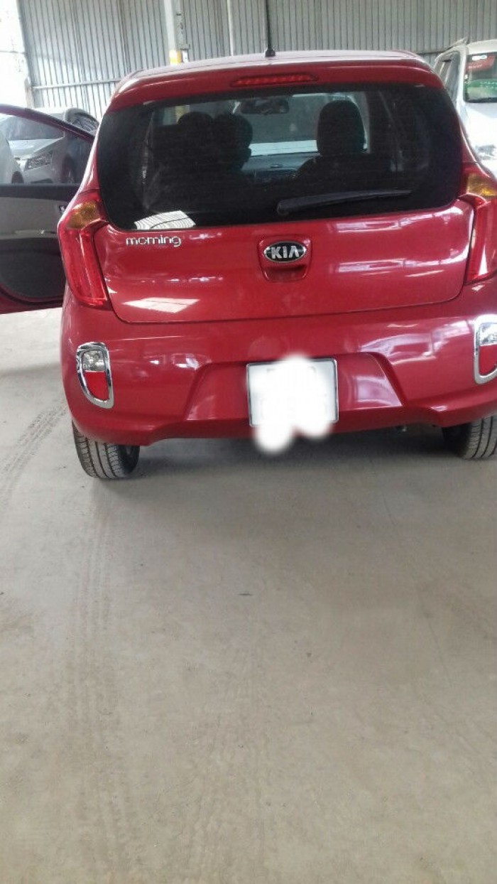Kia morning 2015 màu đỏ bstp số tự động