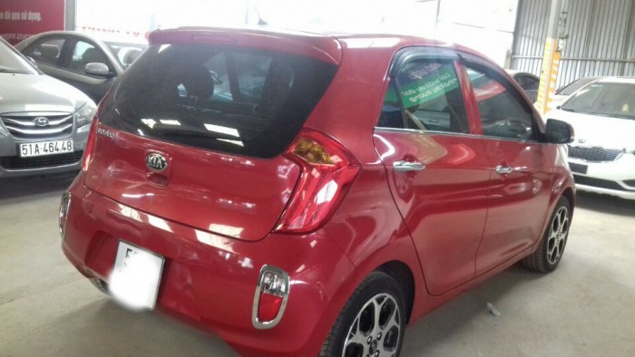 Kia morning 2015 màu đỏ bstp số tự động