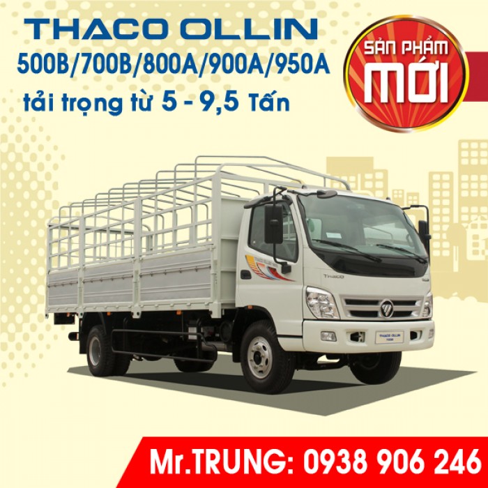 MUA BÁN XE TẢI THACO OLLIN 700B tải trọng 7 tấn