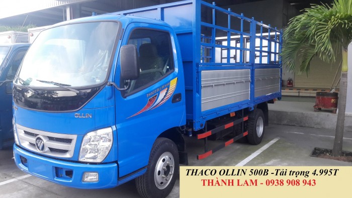 Xe tải Thaco Ollin 500B tải trọng 5 tấn thùng dài 4.3m, giá xe tải Thaco Foton 5 tấn, mua bán xe tải 5 tấn trả góp