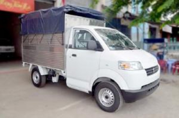Xe tải 760kg thùng mui bạt lưu thông vào thành phố