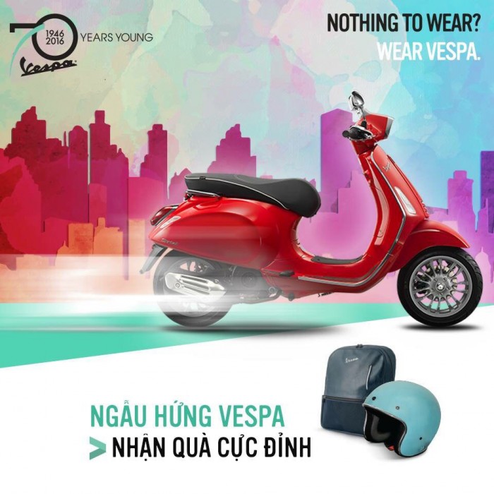 Mua xe vespa primavera nhận 6tr5